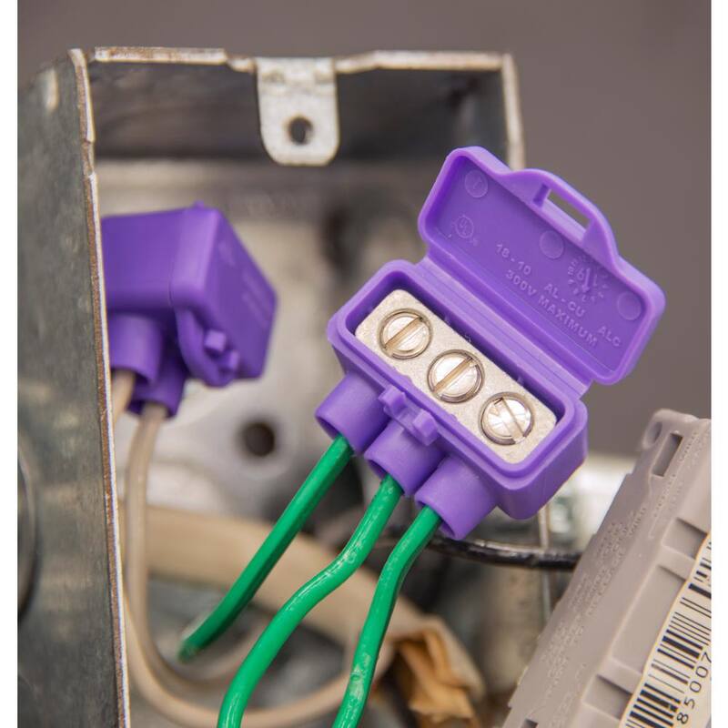 Conectores de cable Al/Cu AlumiConn de 3 puertos (paquete de 25) - 95125.0.