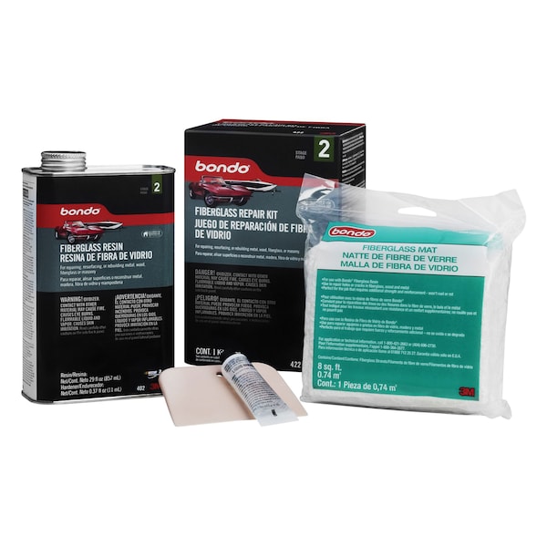3M 3M 422 Fiberglass Resin & Repair Kit, .9 Quart - 7010363204