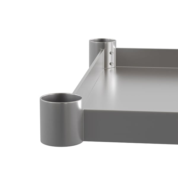 Flash Furniture Galvanized Under Shelf for 24 x 60 Work Tables - NH-GU-2460-GG