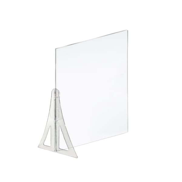 Azar Displays 23.5" x 31.5" Single Leg Partition Shield, PK2 - 179894-187