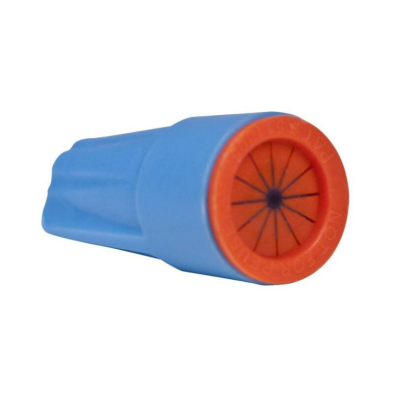 Conectores de cables impermeables DryConn pequeños, Aqua/Naranja (paquete de 20) - 62114