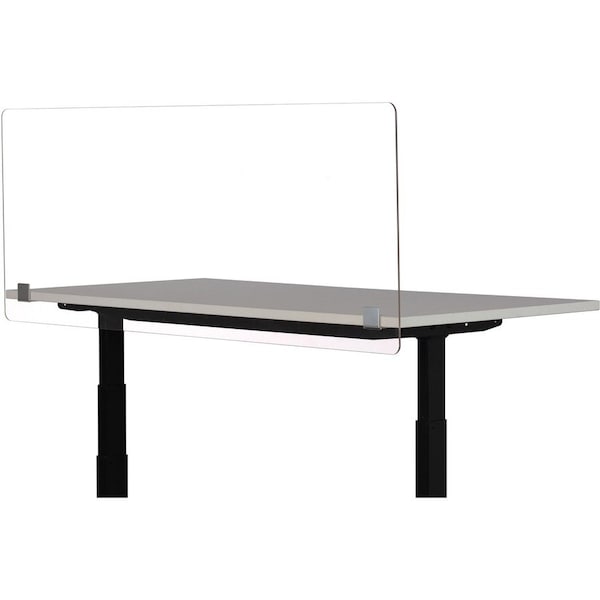 Safco Social Distance Panel, Acrylic, f/Desktops, 59/-1/2"x23-1/2", CL - SAF7517CL