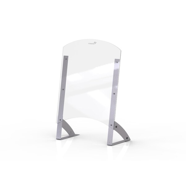 Rosseto Serving Solutions Avant Guarde Shield + Serve 24” Clear Buffet Sneeze Guard with 8.5" Tall Pass Through, 1 EA - AG201
