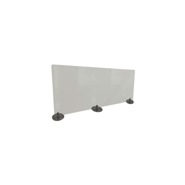 Ghentmfg Ghent, DESKTOP FREE STANDING ACRYLIC PROTECTION SCREEN, 59 X 5 X 24, FROST - DPSF2459F