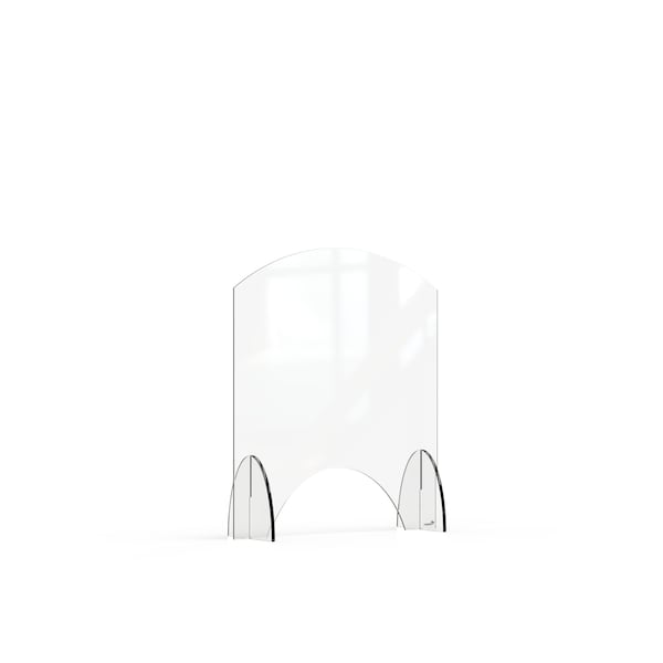Rosseto Serving Solutions Avant Guarde 24x28 Acrylic Sneeze Guard with Pass-Through Window, 1 EA - AG008