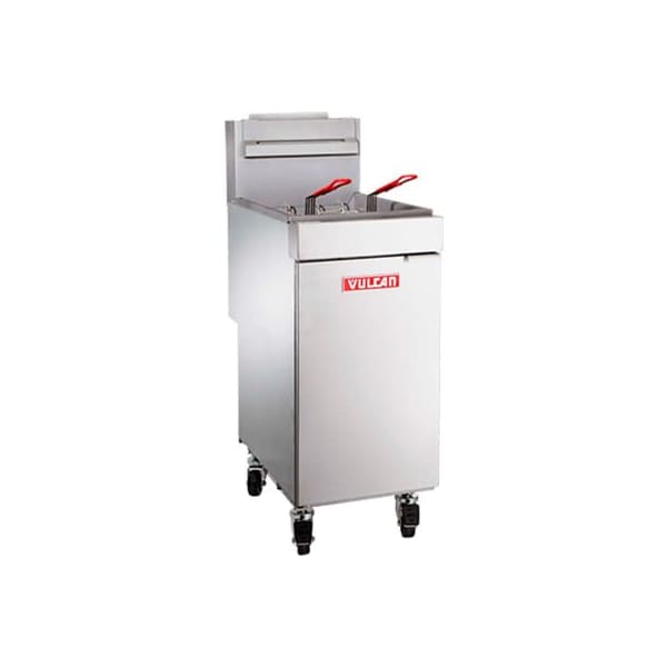 Vulcan Restaurant Equipment Vulcan LG500 Freestanding Gas Fryer, 65-70 lb Oil Capacity, 150,000 total BTU, Natural Gas, S/S - LG500