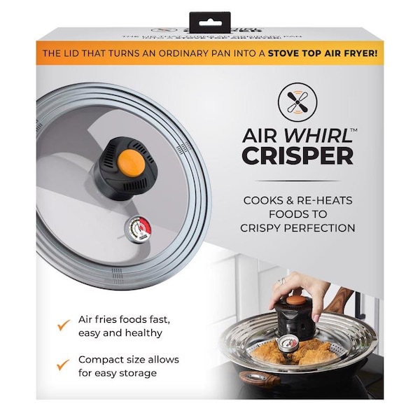 Mission Air Whirl Crisper Air Fryer Lid Glass/Stainless Steel 1 pk - AWL01103