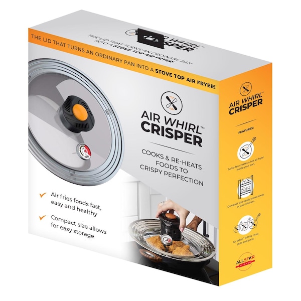 Mission Air Whirl Crisper Air Fryer Lid Glass/Stainless Steel 1 pk - AWL01103