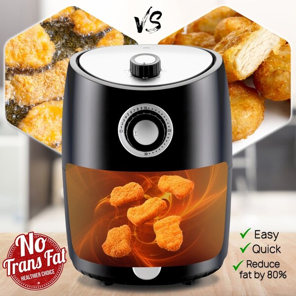 Nutrichef 2L Mechanical Air Fryer - PKAIRFR18