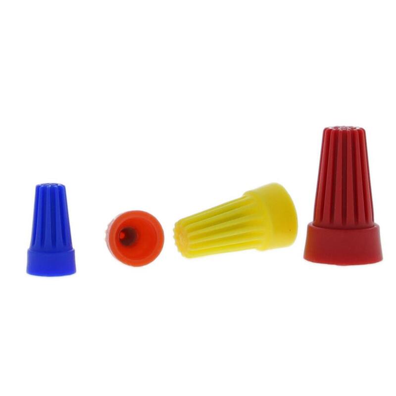 IDEAL WireTwist Azul, Naranja, Amarillo, Rojo Conectores de alambre de colores surtidos (frasco de 300 piezas) - 30-2346J
