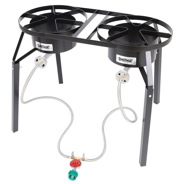 Bayou Classic Dual Burner Gas Cooker with Ext. Legs - BA50376