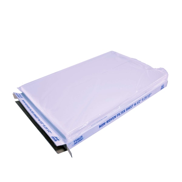 Amercareroyal Royal 6.5"x25.5" Non-Woven Filter Sheet, PK100 - FS1625