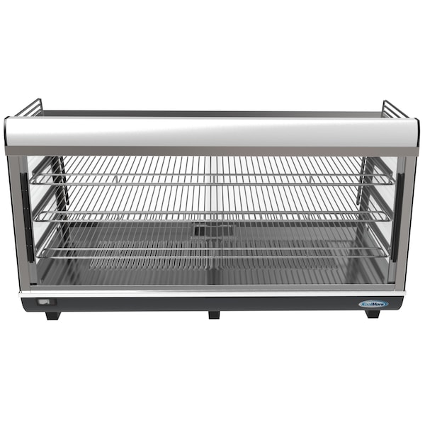 Koolmore 48" Countertop Food Warmer Display Case Merchandiser with LED Lighting and Front Sliding Door - HDC-6C