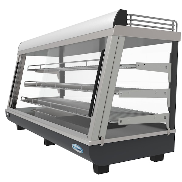 Koolmore 48" Countertop Food Warmer Display Case Merchandiser with LED Lighting and Front Sliding Door - HDC-6C