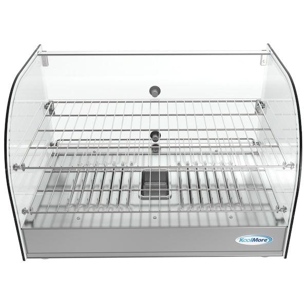 Koolmore 22" Commercial 2 Shelf Countertop Food Warmer Display Case - 1.5. cu ft., Silver, Model: - HDC-1.5C
