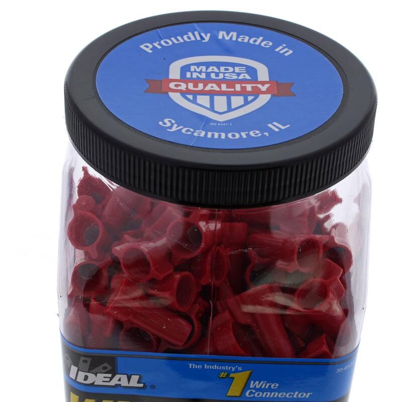 IDEAL 452 Red Wing NUT Wire Connectors (500-Jar) - 30-652JR
IDEAL 452 Conectores de alambre NUT Red Wing (500-Jar) - 30-652JR