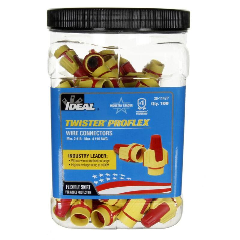 IDEAL Twister ProFLEX Rojo/Amarillo (100/Envase) - 30-1147P