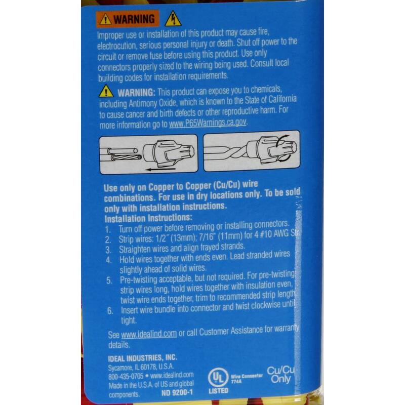 IDEAL Twister ProFLEX Rojo/Amarillo (100/Envase) - 30-1147P