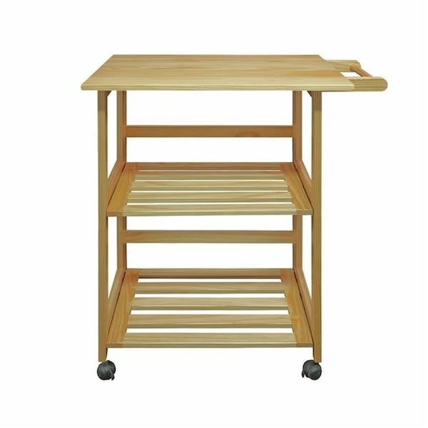 Casual Home Casual Home 372-30 Trek Folding Kitchen Cart - Natural - 372-30
