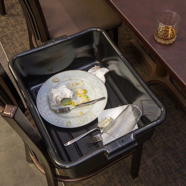 Carlisle Foodservice Bus Box, 15"x20"x7", Blk, PK12 - 4401103