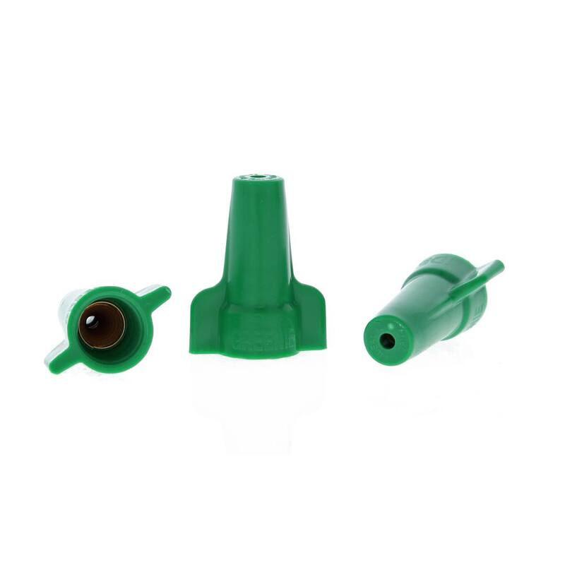 IDEAL Greenie Conectores de Tierra para Cable 92 Verdes (100 por Paquete) - 30-192P