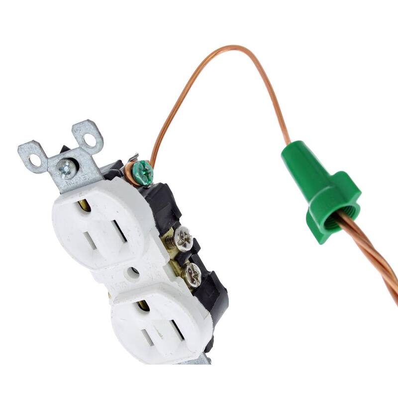 IDEAL Greenie Conectores de Tierra para Cable 92 Verdes (100 por Paquete) - 30-192P