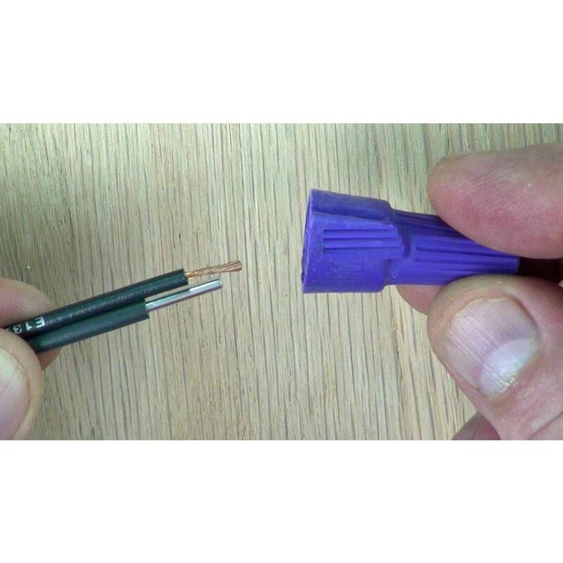 Conectores de alambre IDEAL Twister Al/Cu, morados (paquete de 10) - 30-1765S