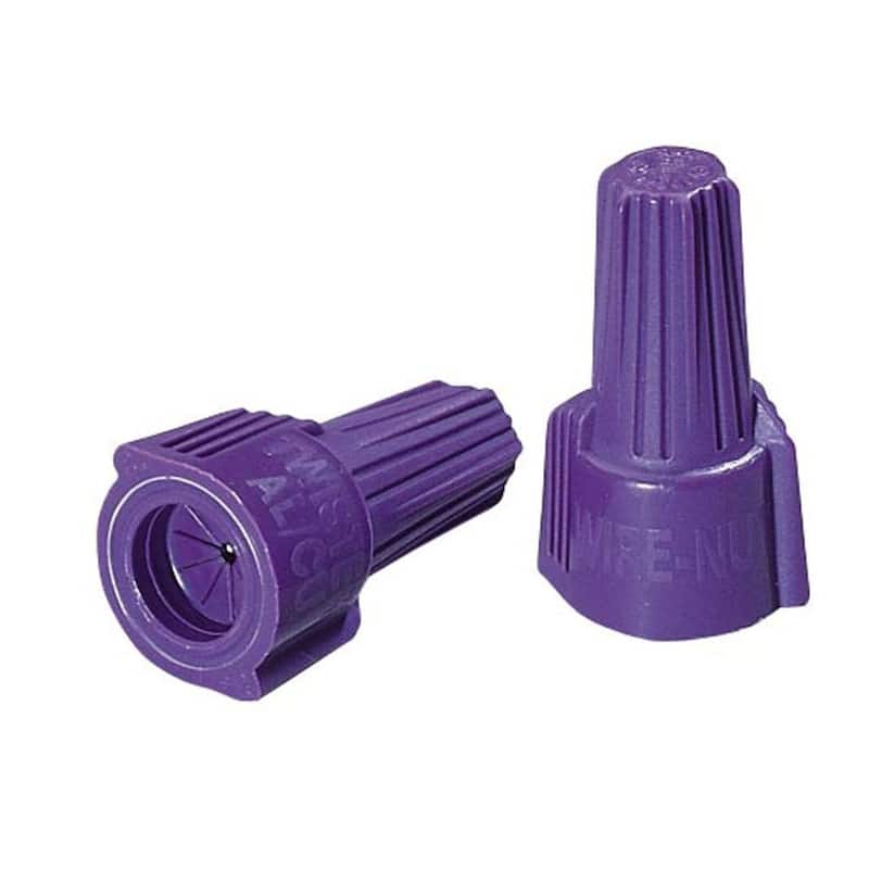 Conectores de alambre IDEAL Twister Al/Cu, morados (paquete de 10) - 30-1765S