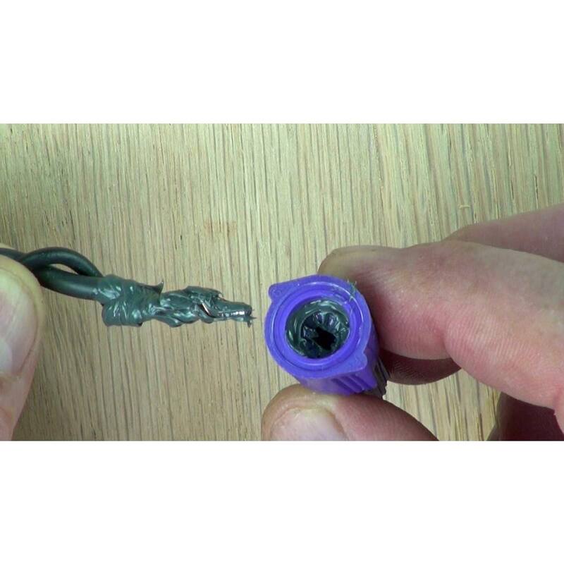 Conectores de alambre IDEAL Twister Al/Cu, morados (paquete de 10) - 30-1765S