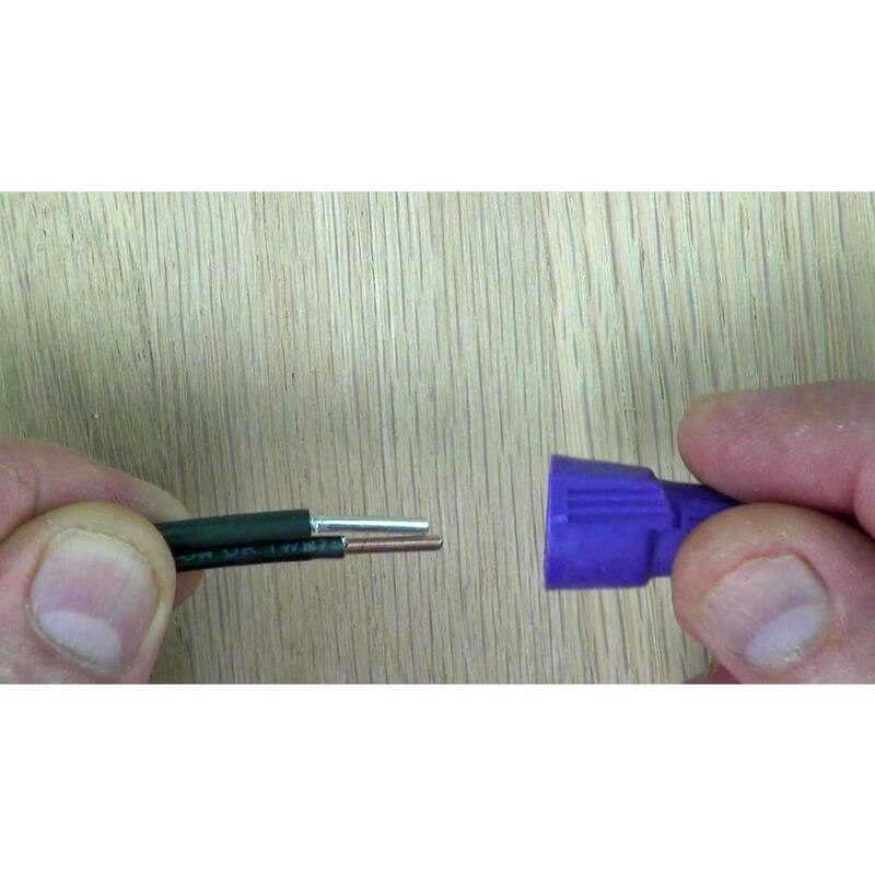 Conectores de alambre IDEAL Twister Al/Cu, morados (paquete de 10) - 30-1765S