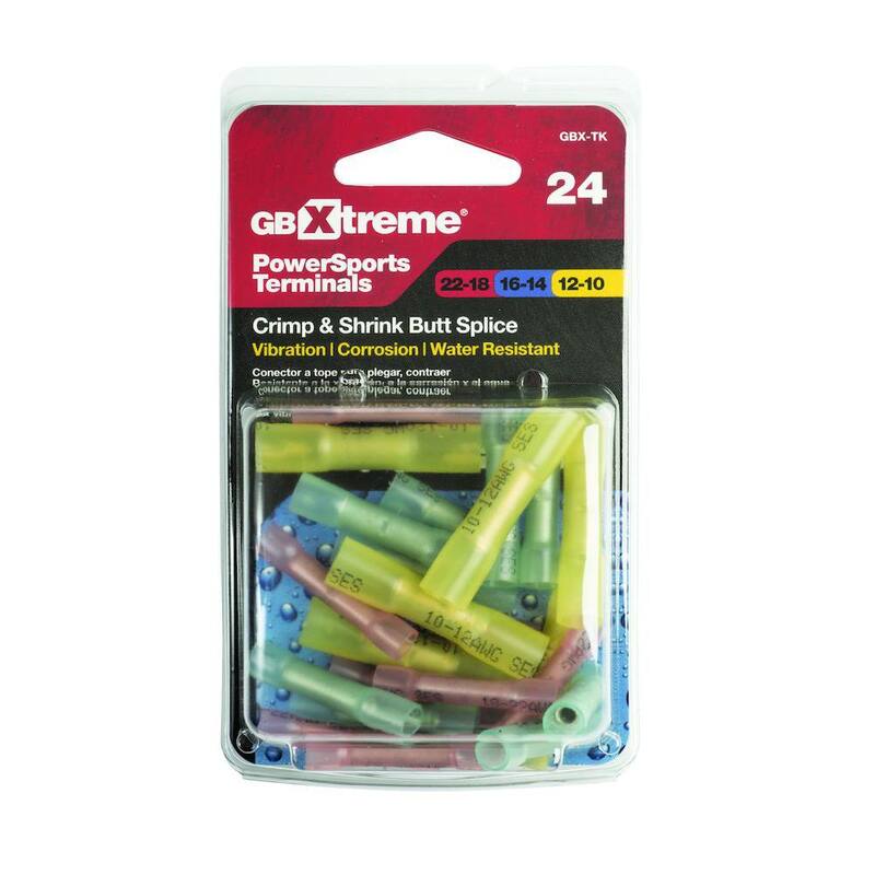 Conector en Derivación Termocontraíble para Empalme de Cables de 22-10 AWG, surtido (paquete de 24) - GBX-TK