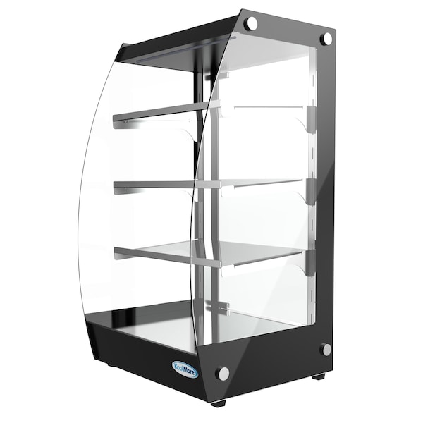 Koolmore Glass Bakery Display case 4 Tier Self Service Pastry Case with LED lighting and Rear Door - DC-3CB