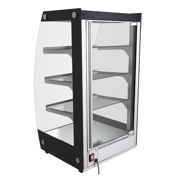 Koolmore Glass Bakery Display case 4 Tier Self Service Pastry Case with LED lighting and Rear Door - DC-3CB