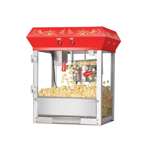 Great Northern Popcorn 6106 Great Northern Popcorn Red Foundation Top Popcorn Popper Machine, 6 Ounce - 318758JWY