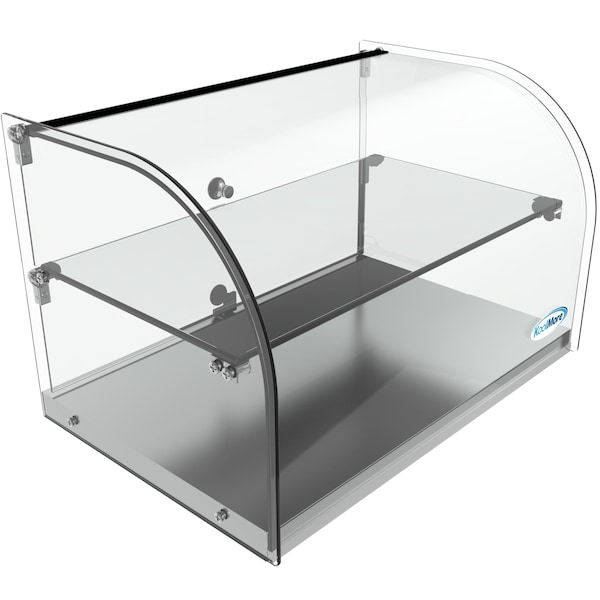 Koolmore -  22" Commercial Countertop Bakery Display Case with Front Curved Glass and Rear Door - 1.5 cu. ft. - DC-2C