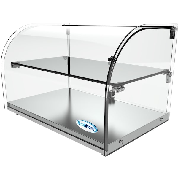 Koolmore -  22" Commercial Countertop Bakery Display Case with Front Curved Glass and Rear Door - 1.5 cu. ft. - DC-2C