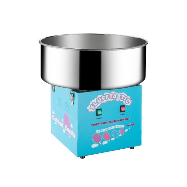 Great Northern Popcorn Cotton Candy Machine Flufftastic Floss Maker, Use Sugar/Hard Candy, Stainless Steel Pan for Parties - 103895AZP