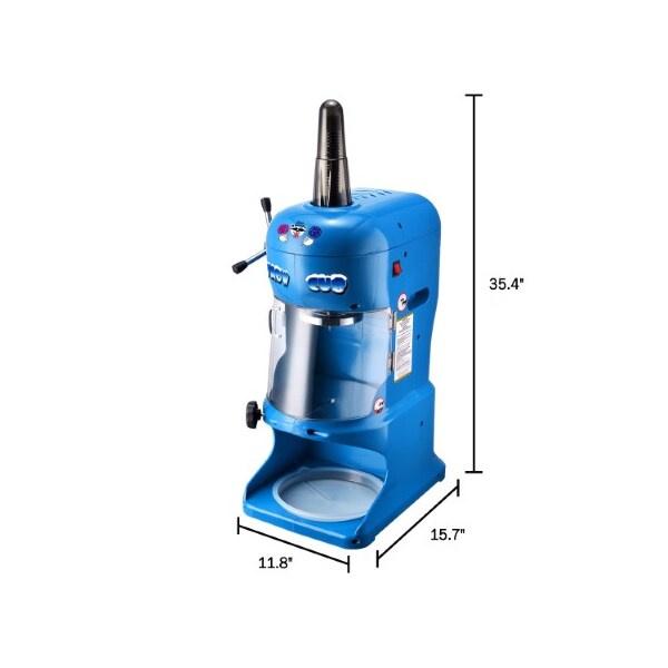 Great Northern Popcorn Great Northern Shaved Ice Machine, Slushie Maker with Stainless Steel Blades for Frozen Drinks, Blue - 575406DYT