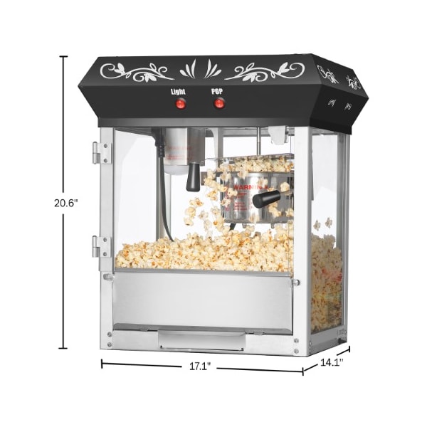 Great Northern Popcorn 6105 Great Northern Popcorn Black Foundation Popcorn Popper Machine, 6 Ounce - 849980MFA