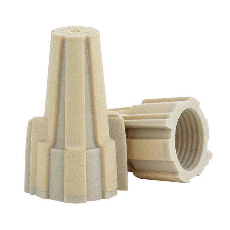 Conector de cables alámbricos tipo alas con agarre suave para electricidad comercial color bronce (paquete de 250) - EGWT-250
