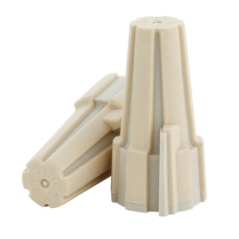 Conector de cables alámbricos tipo alas con agarre suave para electricidad comercial color bronce (paquete de 250) - EGWT-250