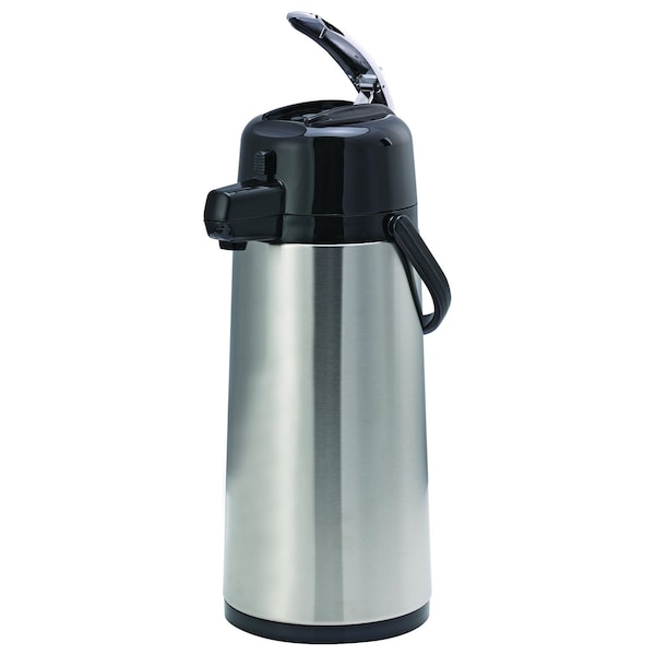 Service Ideas EcoAir Airpot with Lever Lid, 2.2 Liter, Glass vacuum insulated - ECAL22S