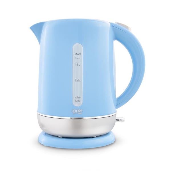 Rise By Dash Blue Glass/Plastic 1.7 L Electric Tea Kettle - REK170GBSK06