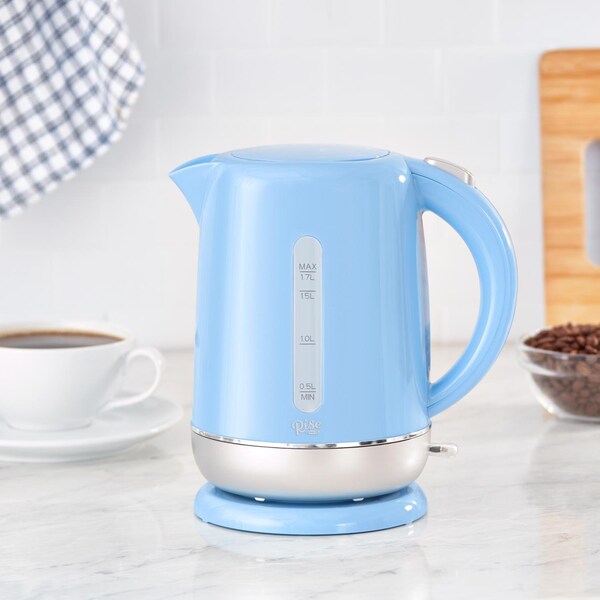 Rise By Dash Blue Glass/Plastic 1.7 L Electric Tea Kettle - REK170GBSK06