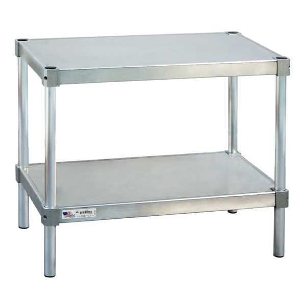 New Age Fixed Work Table, Aluminum, 18" W, 18" D - 21824ES30P