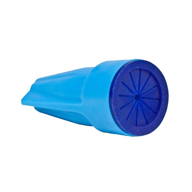 Conectores de alambre impermeables grandes DryConn, Aqua/Azul (paquete de 20) - 62324