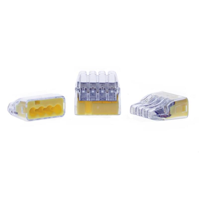 IDEAL In-Sure Conectores para Cables Amarillos de 4 Puertos (Frasco de 200) - 30-1034J