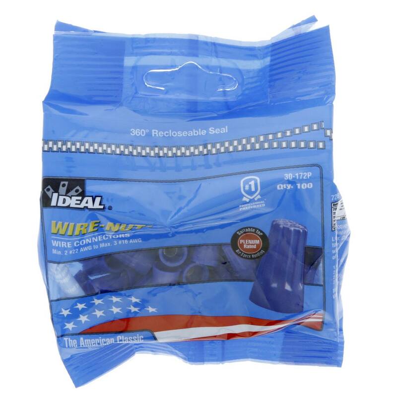 Conectores de cables IDEAL 72B Blue WIRE-NUT (paquete de 100) - 30-172P