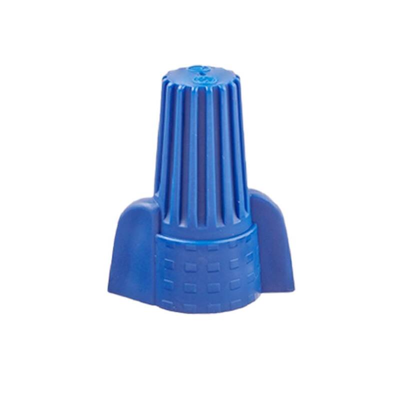 Conectores de alambre con alas eléctricas comerciales, azules (paquete de 12) - EWB-12