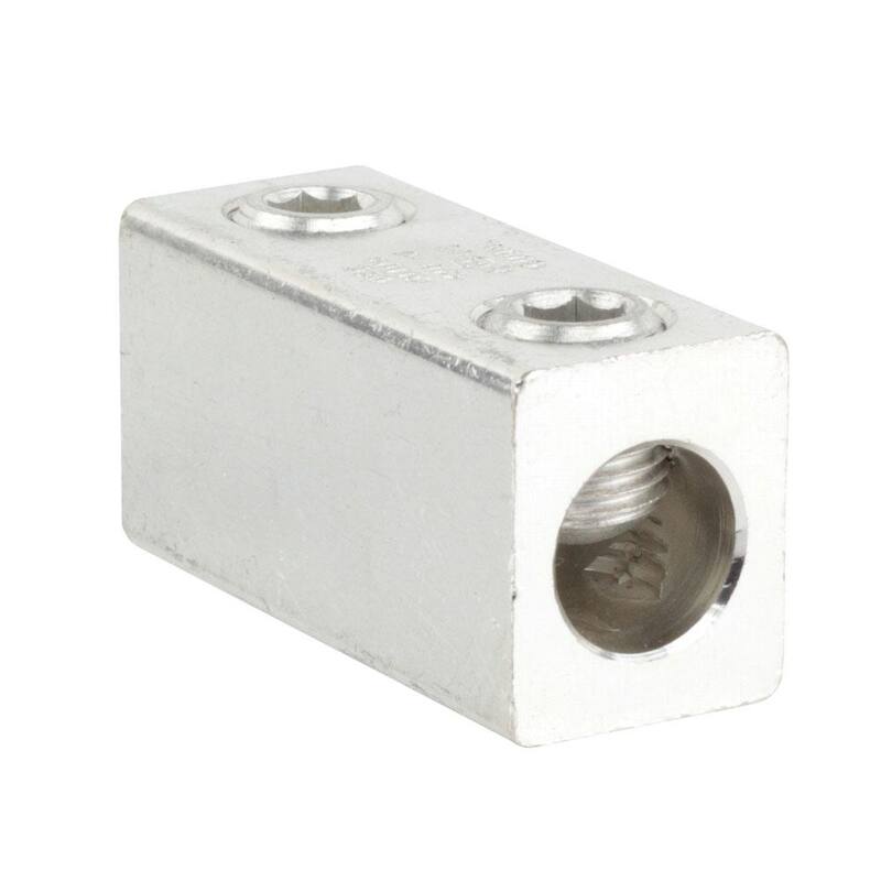 Empalme/Reductor de Aluminio de 14-1/0 AWG Clasificado para Uso Dual para Electricidad Comercial (Paquete de 2) - G61102HD